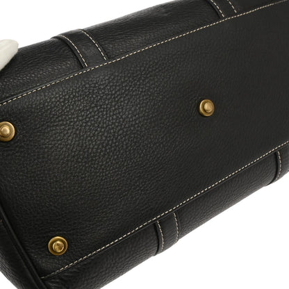 Christian Dior Vintage Leather, Black, Leather, Handbag