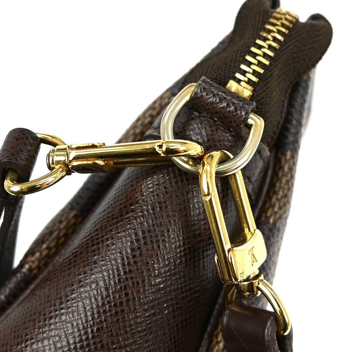 Louis Vuitton Trousse Make Up Damier Canvas, Brown, Canvas, Clutch