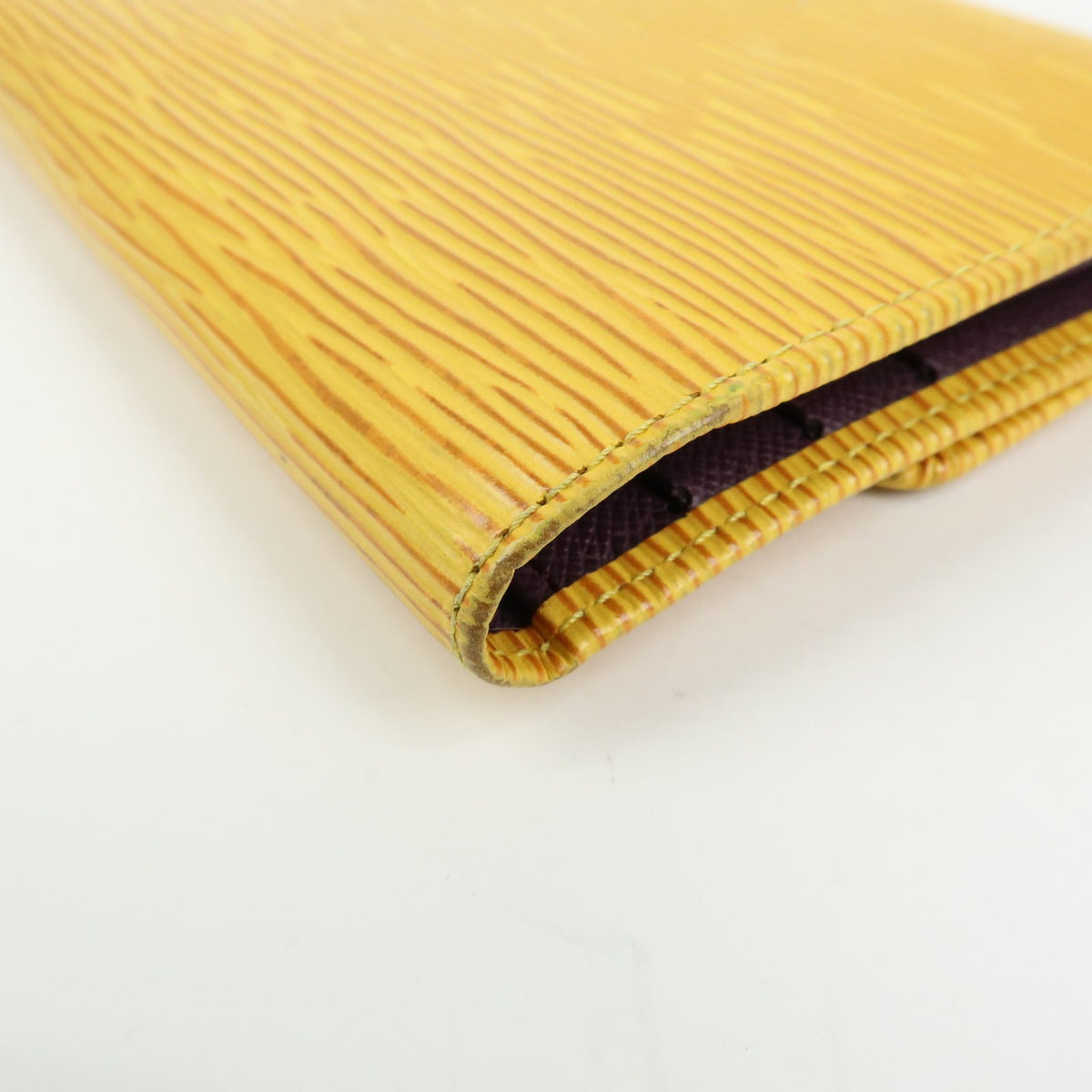 Louis Vuitton Porte Tresor International Epi Leather, Yellow, Leather, Wallet