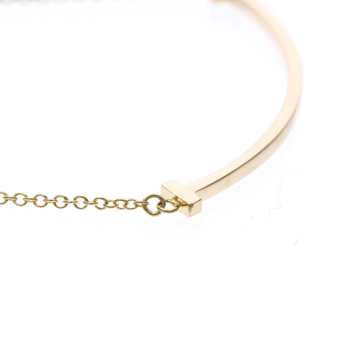 Tiffany & Co. T Smile Pendant 18K Yellow Gold, Gold, Pink Gold, Necklace