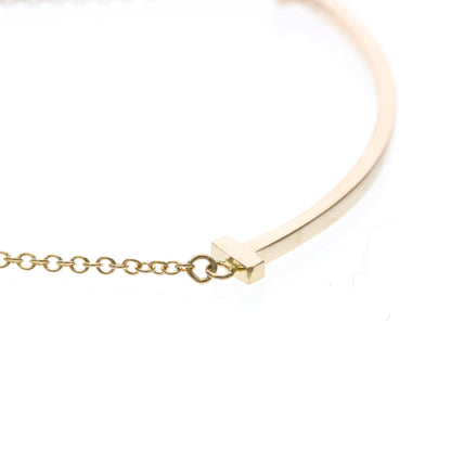 Tiffany & Co. T Smile Pendant 18K Yellow Gold, Gold, Pink Gold, Necklace