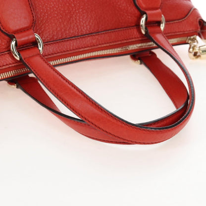 Gucci Soho Convertible Soft Top Handle Leather, Orange, Leather, Handbag