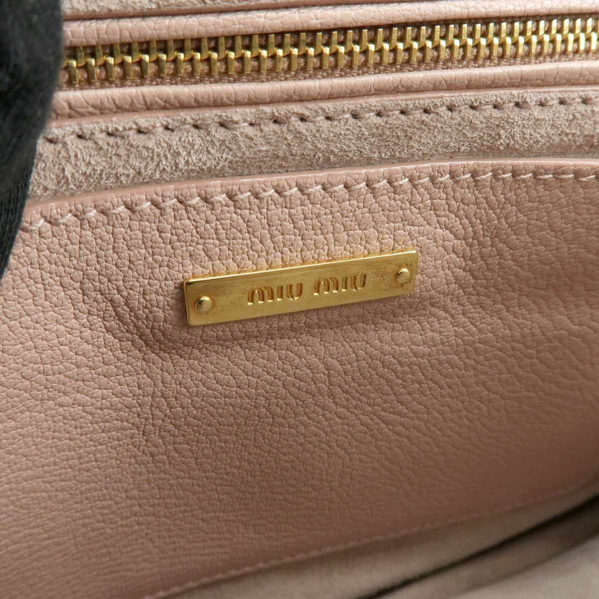 Miu Miu Madras Convertible Compartment Top Handle Leather, Pink, Leather, Handbag