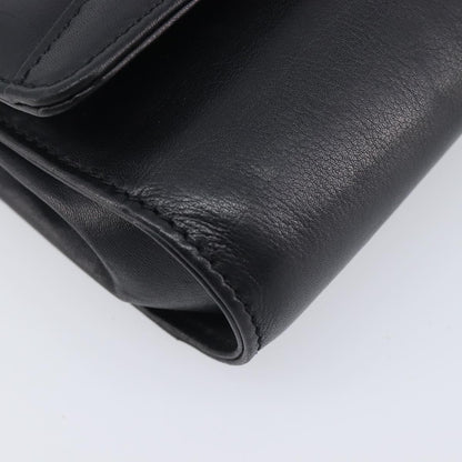 Celine Shoulder Leather, Black, Leather, Shoulder Bag
