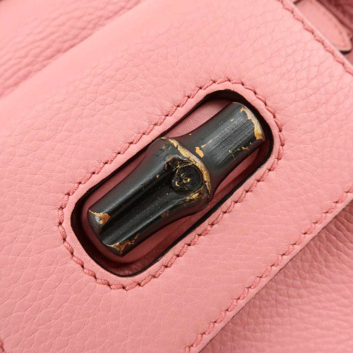 Gucci Bamboo Tassel Leather, Pink, Leather, Backpack