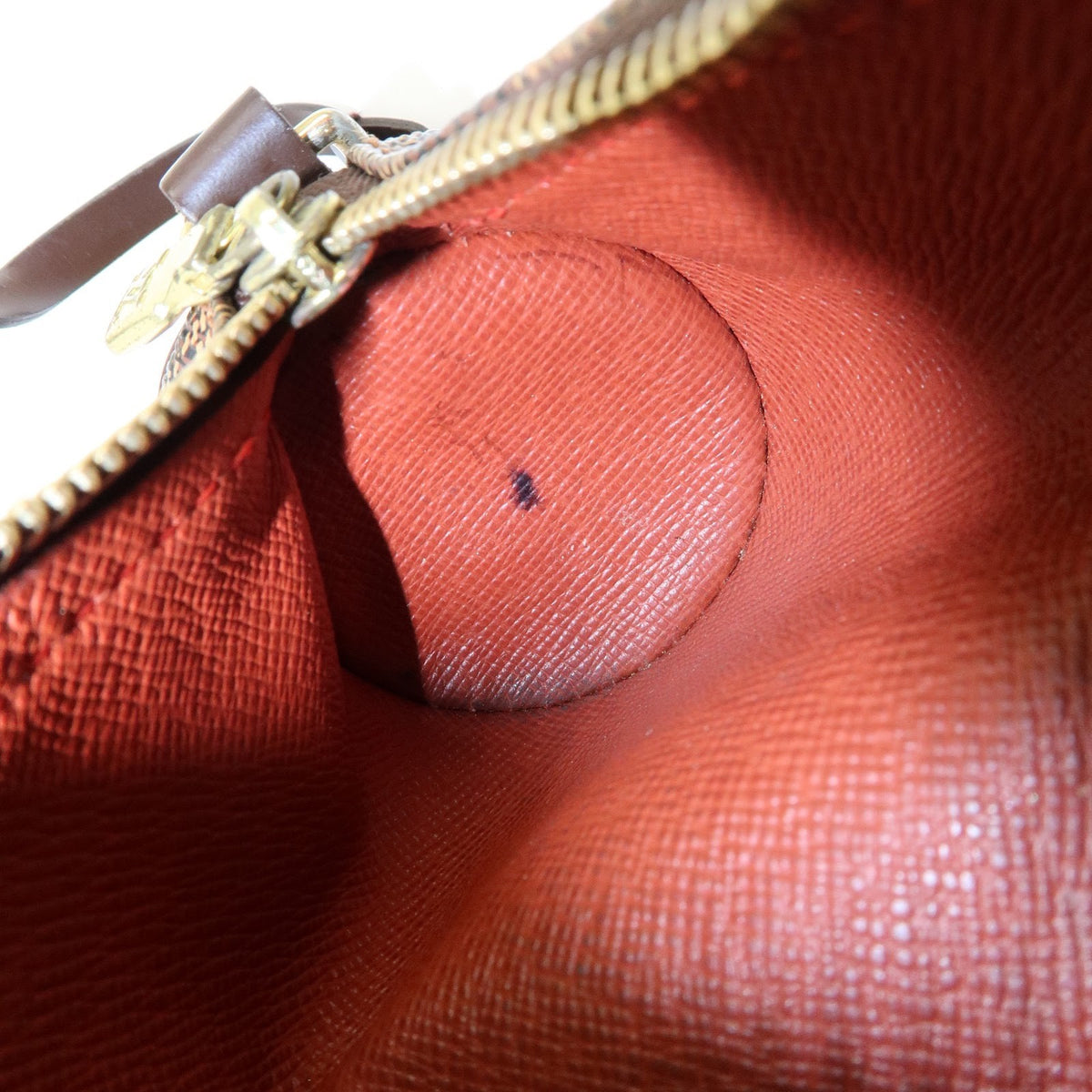 Louis Vuitton Papillon Pochette Damier, Brown, Canvas, Clutch