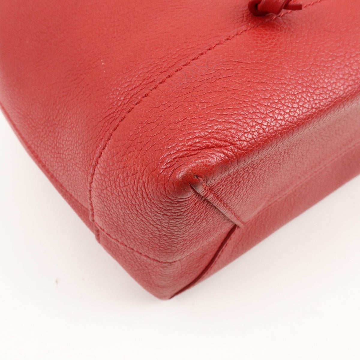 Louis Vuitton Lockme Leather, Red, Leather, Backpack