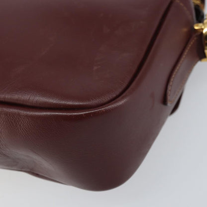 Cartier Must de cartier Leather, Burgundy, Leather, Shoulder Bag