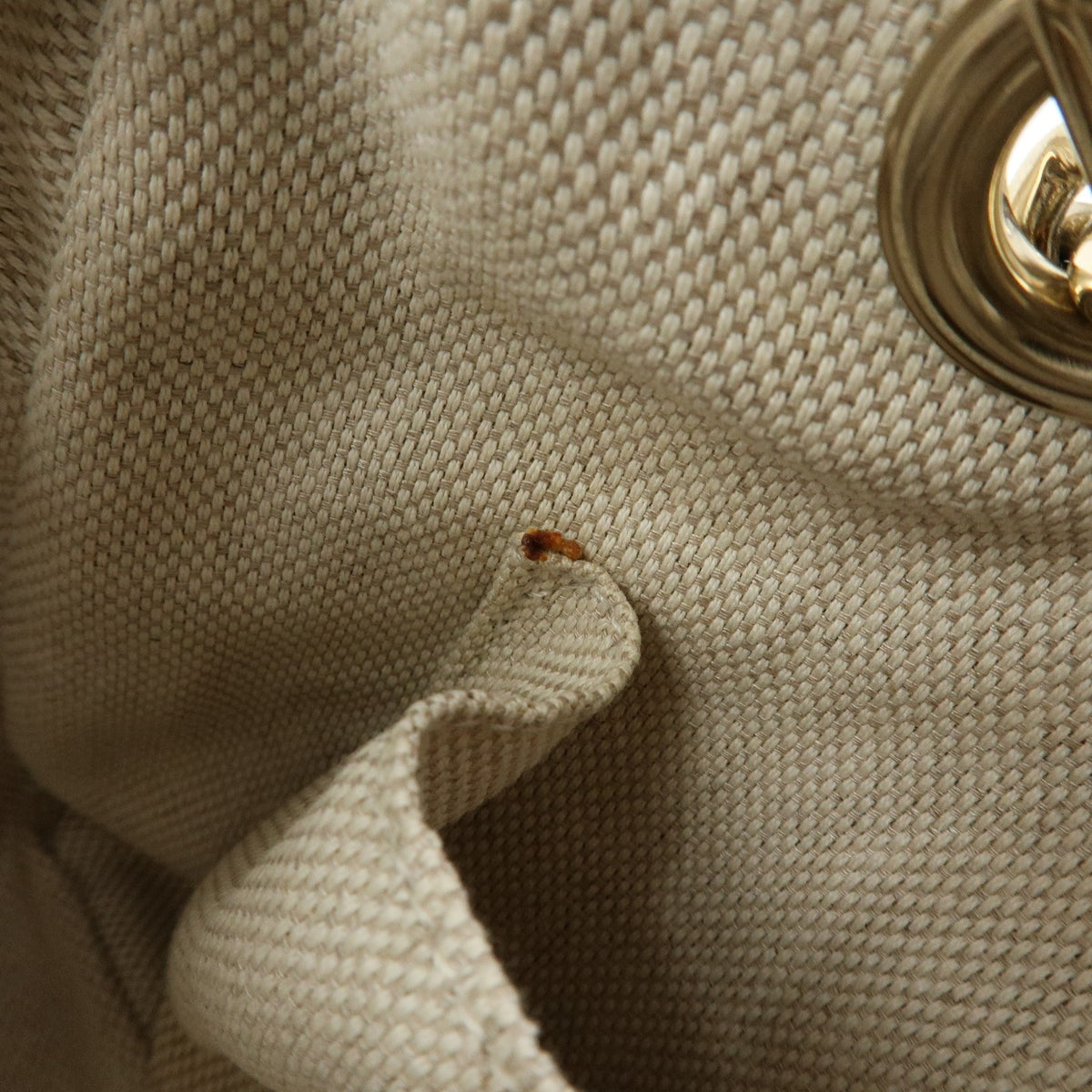 Gucci Soho Chain Zip Leather, Beige, Leather, Shoulder Bag