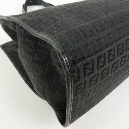 Fendi Vintage Shopping Zucchino Canvas, Brown, Canvas, Tote Bag