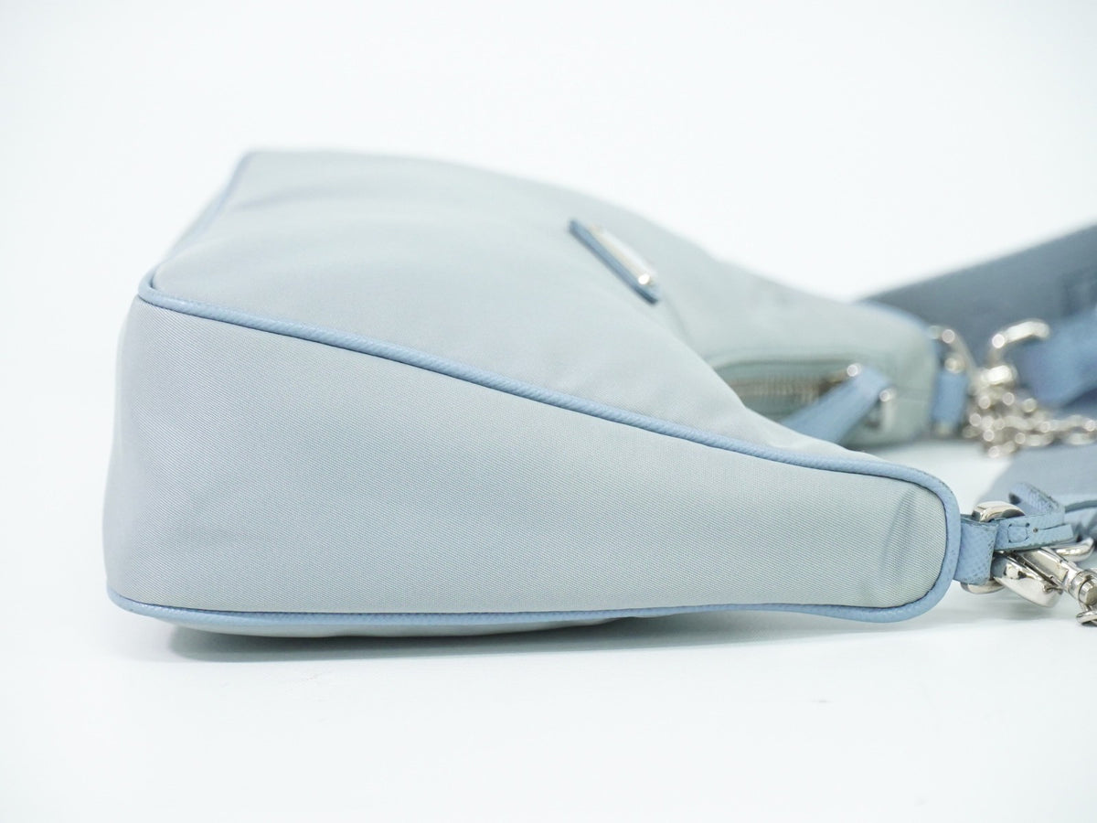 Prada Re-Edition 2005 Tessuto, Blue, Nylon, Shoulder Bag