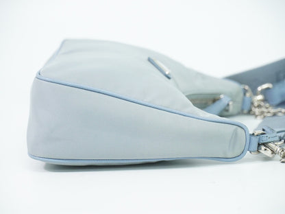Prada Re-Edition 2005 Tessuto, Blue, Nylon, Shoulder Bag