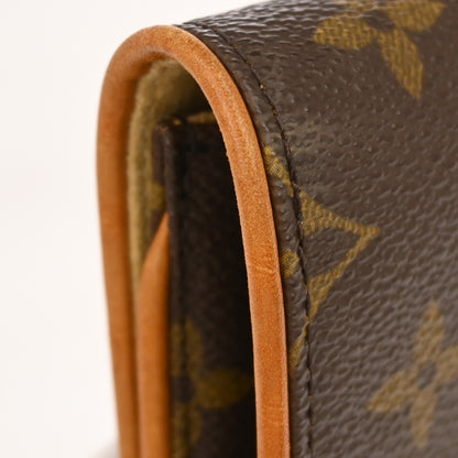 Louis Vuitton Twin Monogram Canvas, Brown, Canvas, Clutch