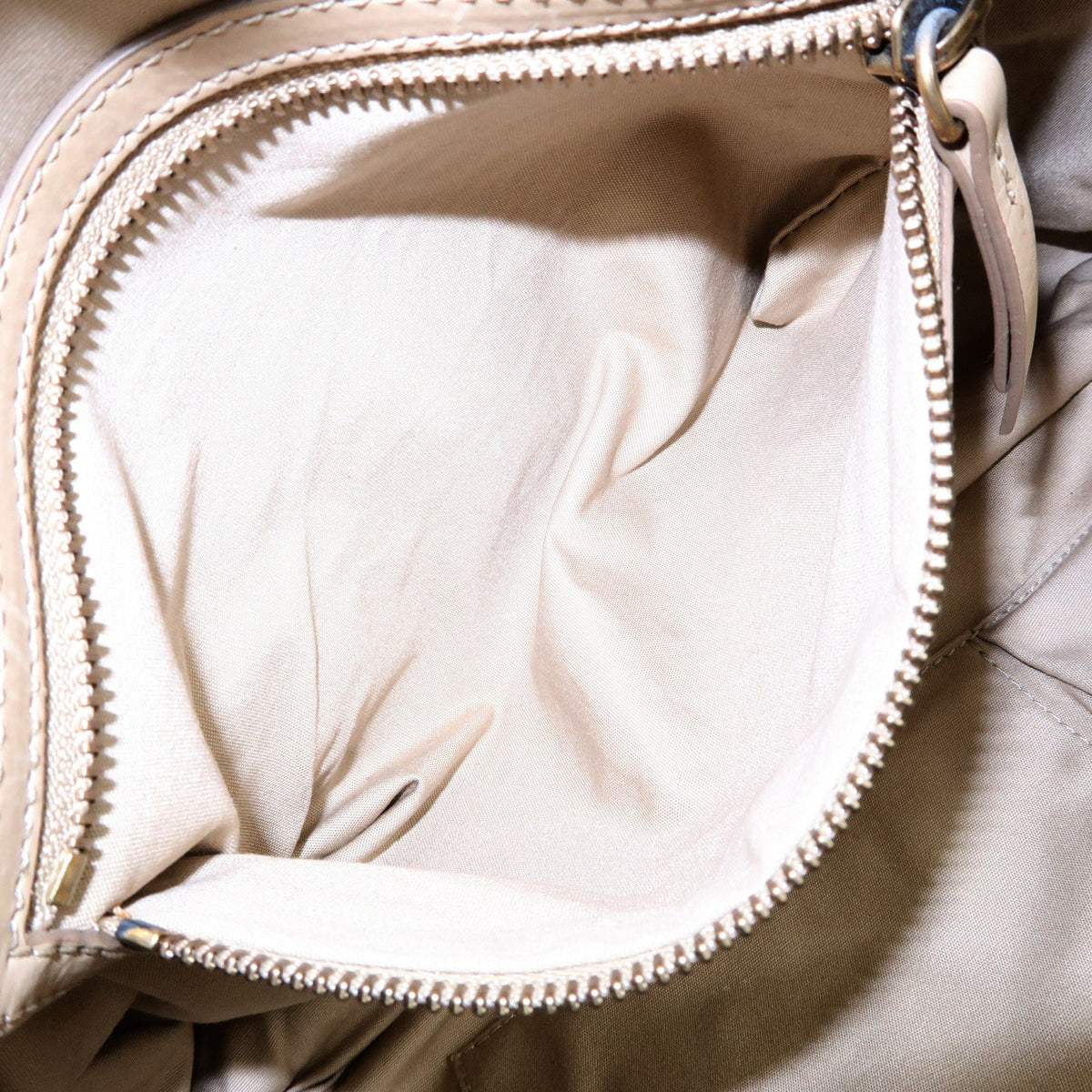 Celine Bowling Leather, Beige, Leather, Handbag