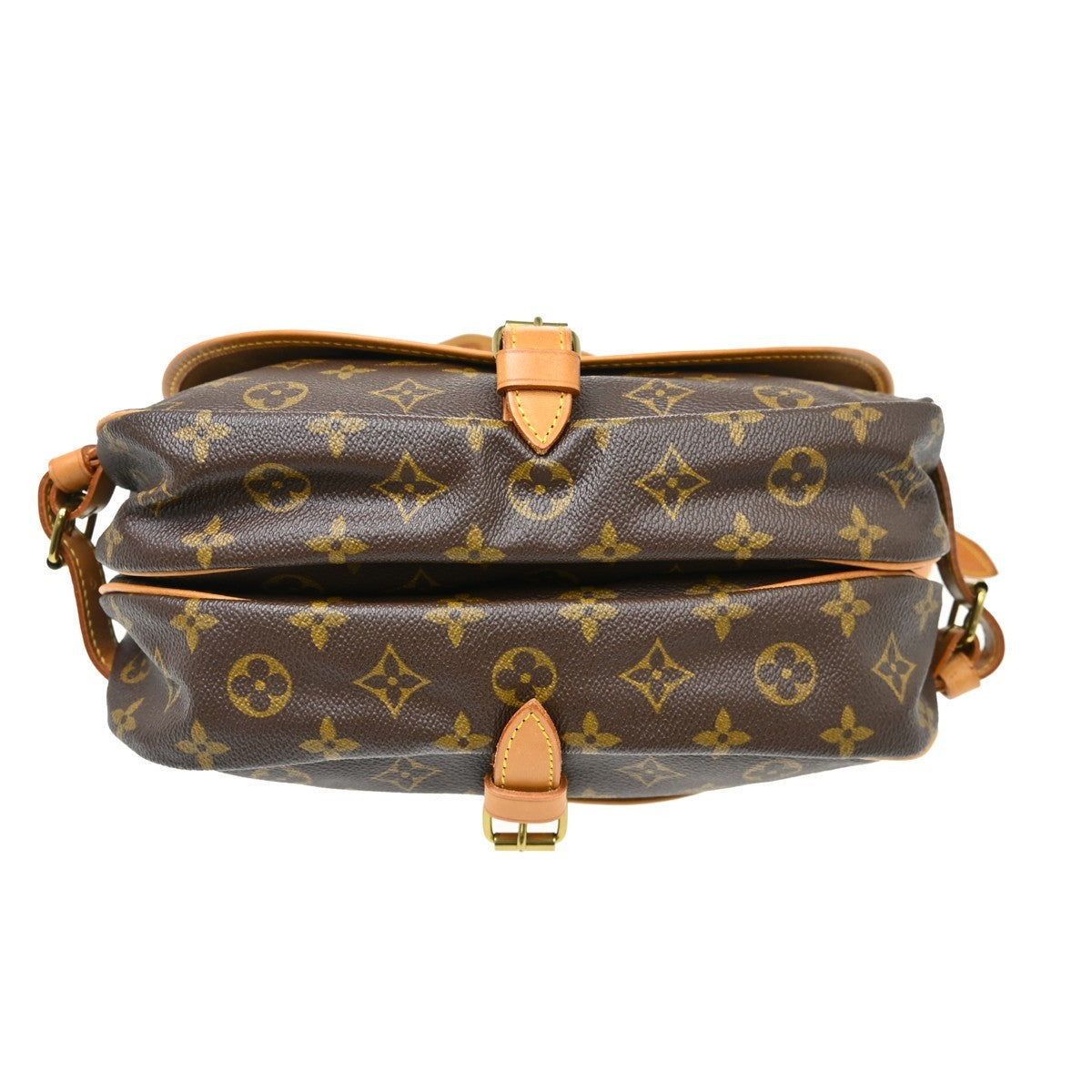 Louis Vuitton Saumur Monogram, Brown, Canvas, Shoulder Bag