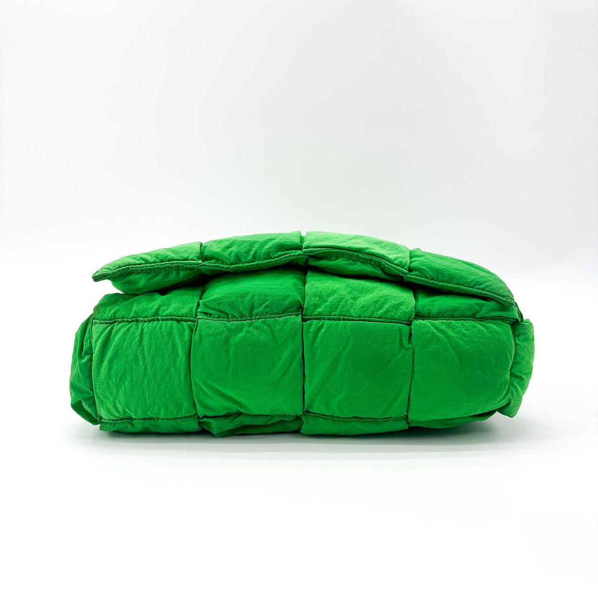 Bottega Veneta Padded Tech Cassette Intrecciato Nylon, Green, Nylon, Crossbody Bag