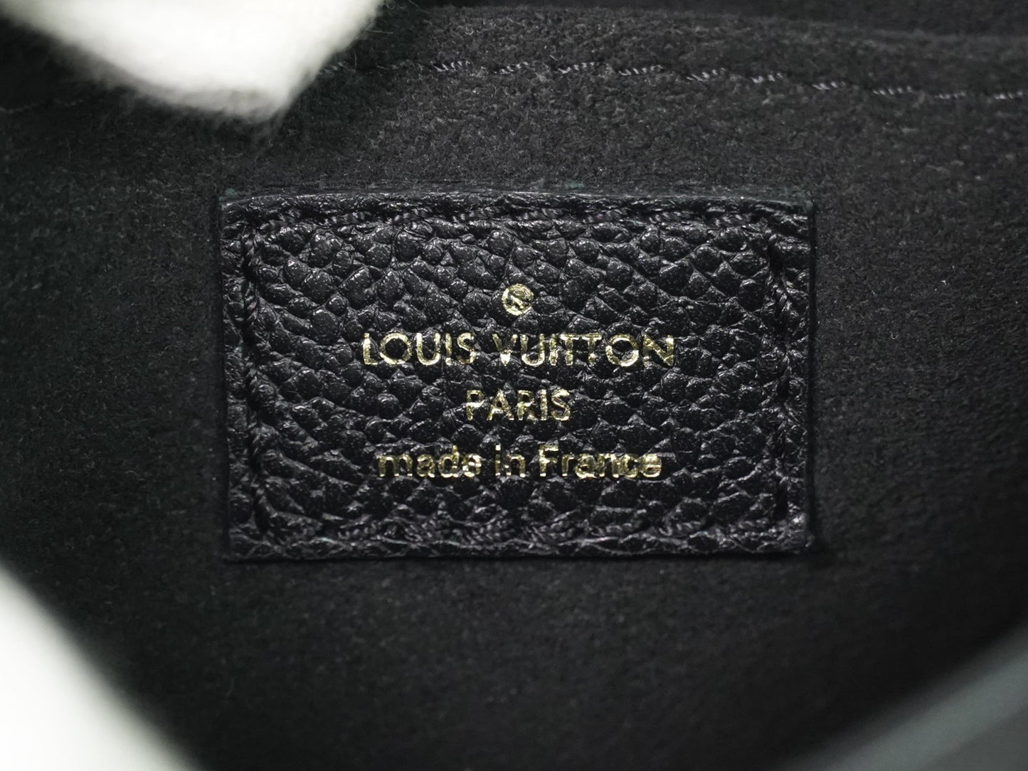 Louis Vuitton Petit Sac Plat Monogram Empreinte Giant, Black, Leather, Handbag