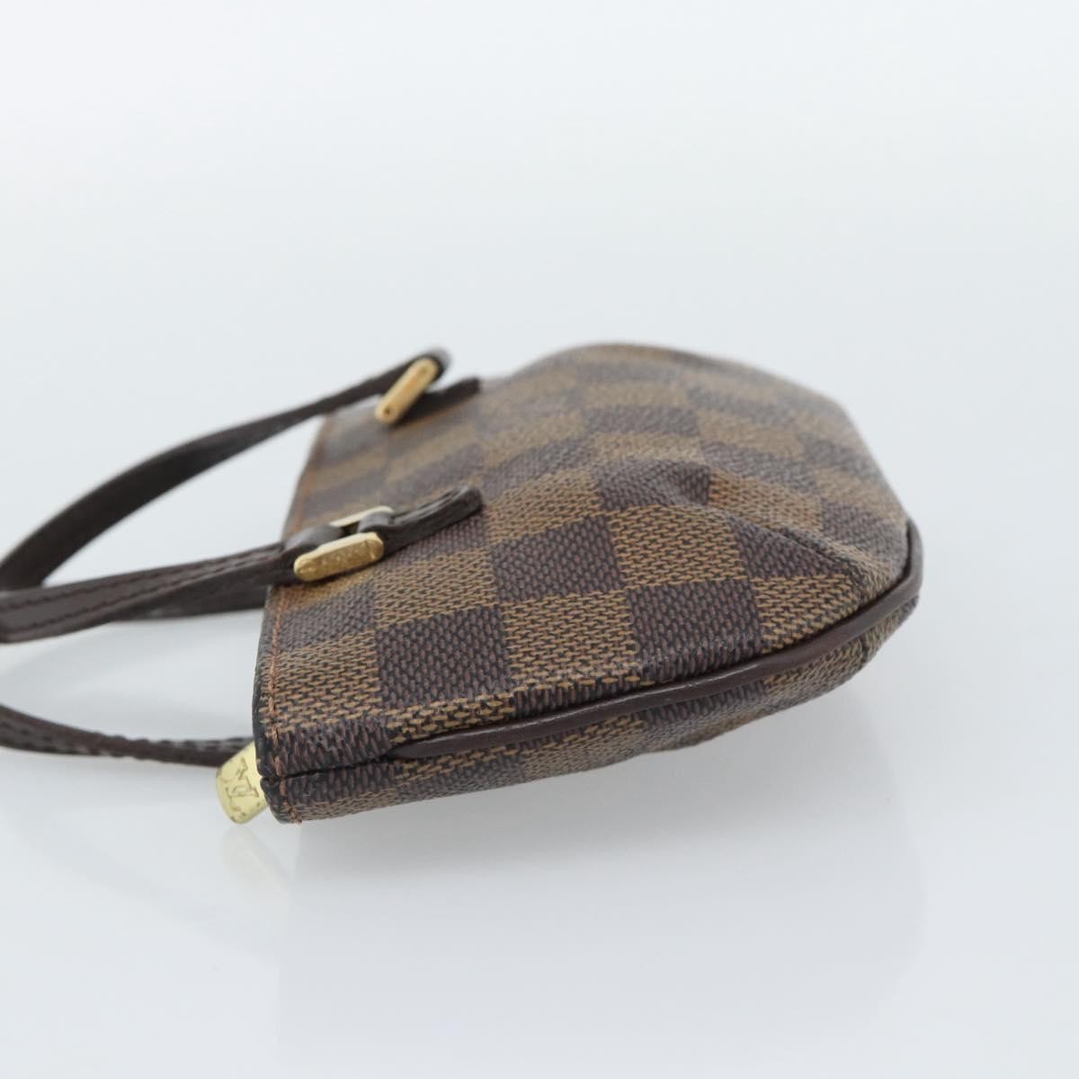Louis Vuitton Manosque Pochette Damier, Brown, Canvas, Clutch
