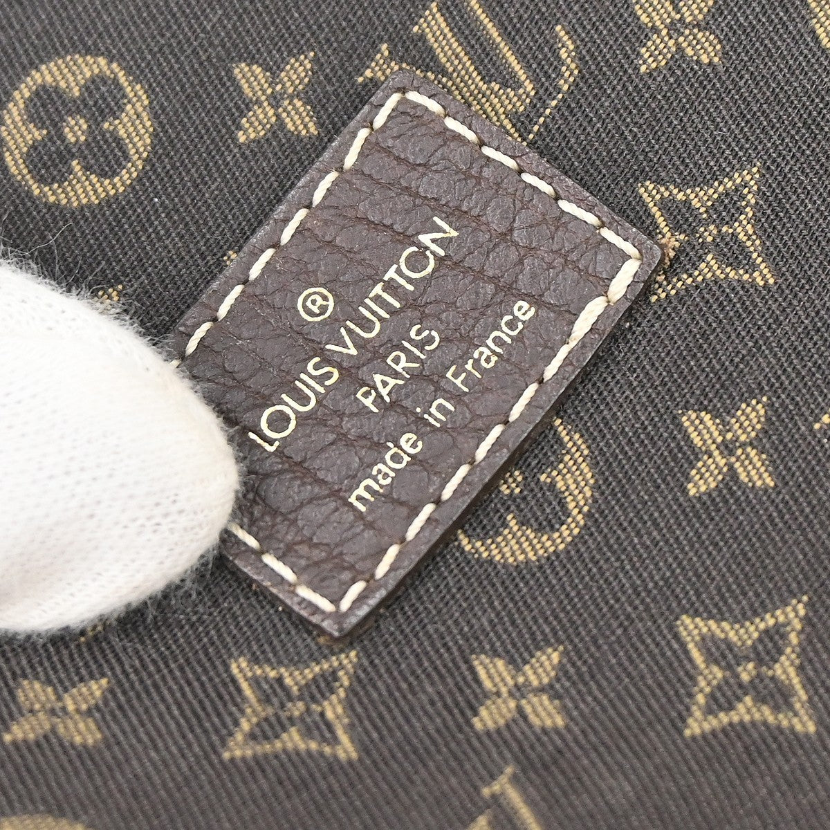 Louis Vuitton Saumur Mini Lin, Brown, Canvas, Shoulder Bag