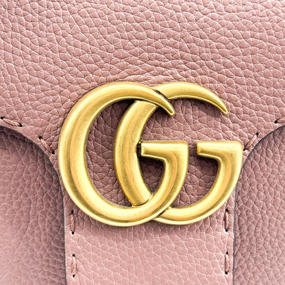 Gucci GG Marmont Top Handle Leather, Pink, Leather, Handbag