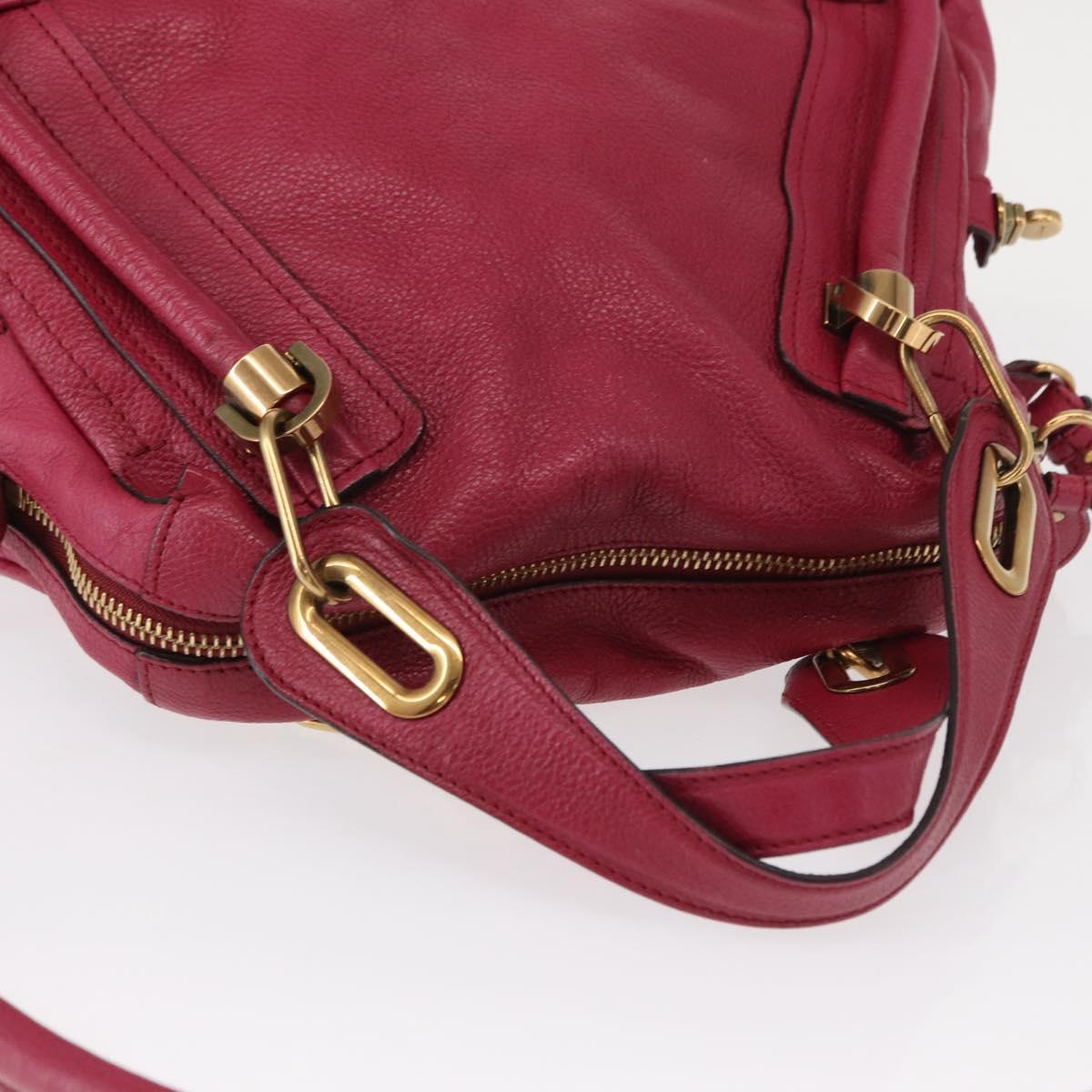 Chloe Paraty Handbag Quilted Leather, PINK, LEATHER, Handbag