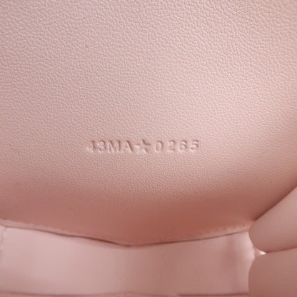 Christian Dior DiorAmour Caro Heart Pouch with Chain Cannage Quilt Calfskin, Pink, Leather, Clutch