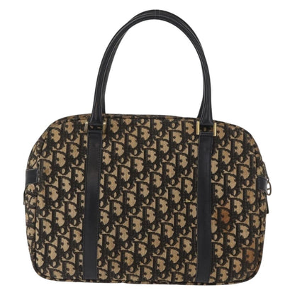 Christian Dior Vintage Trotter Romantique Boston Diorissimo Coated Canvas, Navy, Canvas, Shoulder Bag