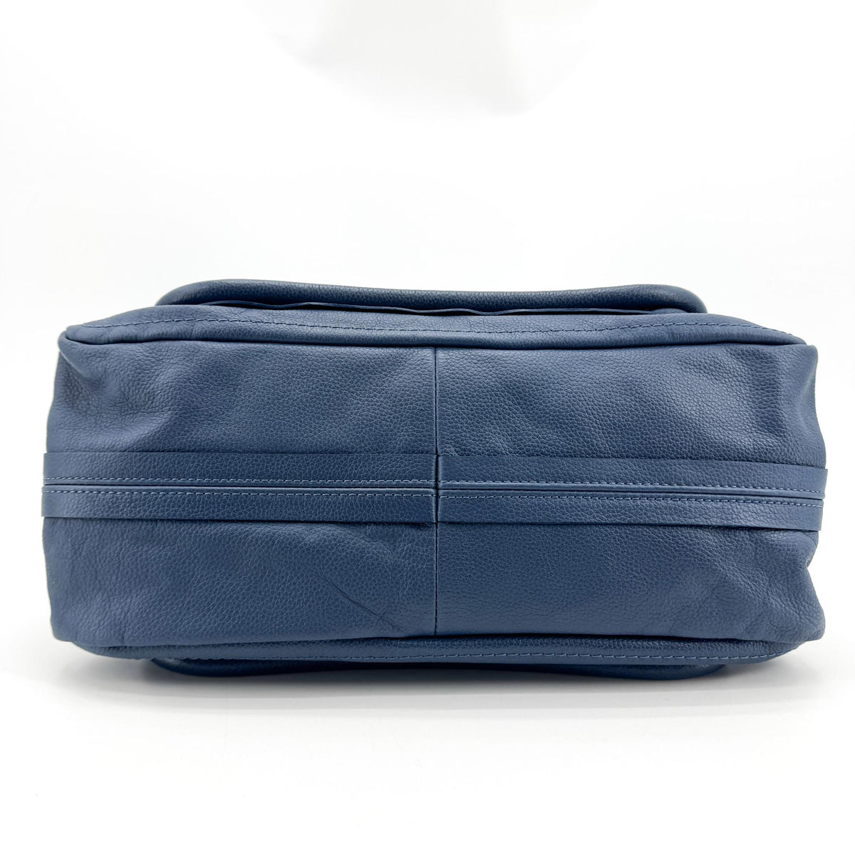 Chloe Paraty Military Top Handle Leather, Navy, Leather, Handbag
