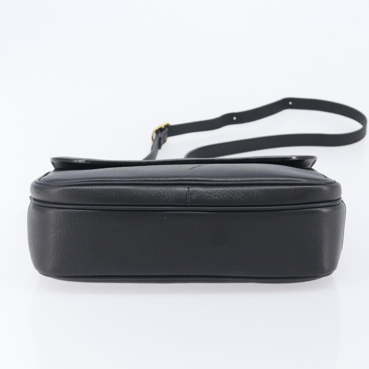 Gucci Shoulder Leather, Black, Leather, Shoulder Bag