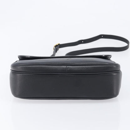 Gucci Shoulder Leather, Black, Leather, Shoulder Bag