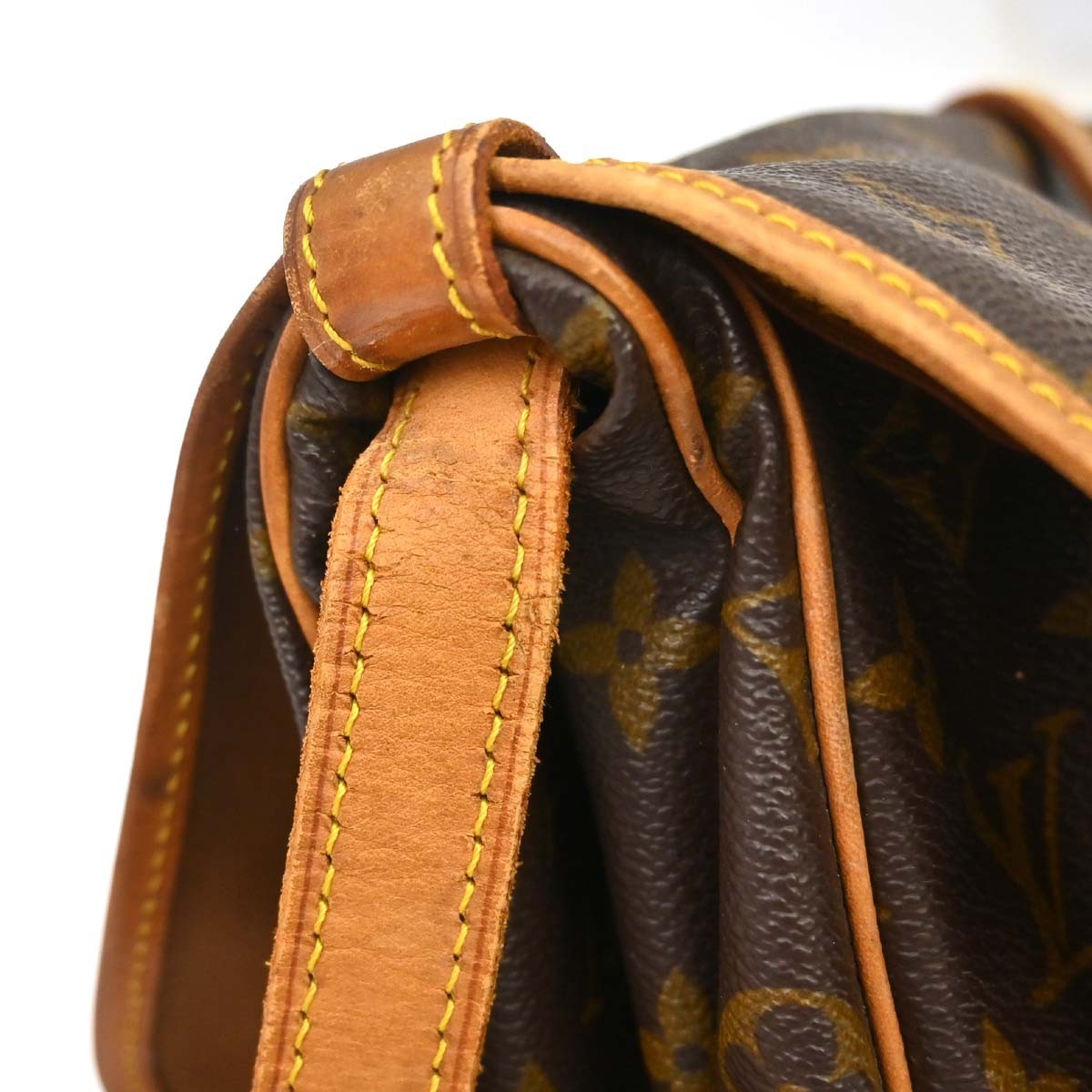 Louis Vuitton Saumur Monogram Canvas, Brown, Canvas, Shoulder Bag