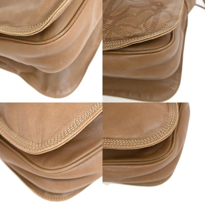 Loewe Anagram Leather, Beige, Leather, Shoulder Bag