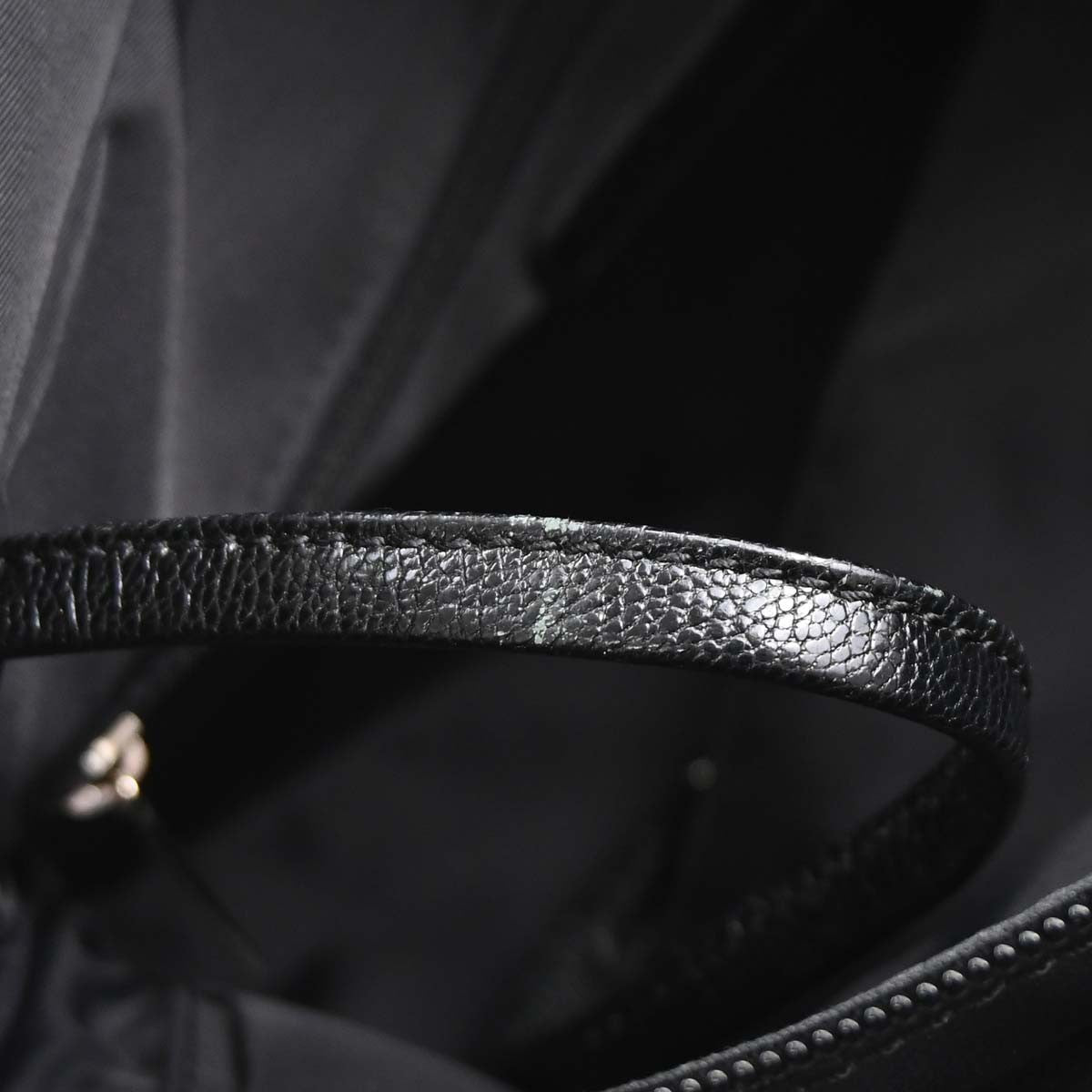 Chanel Biarritz Tote Quilted Coated Canvas, Black, Canvas, Tote Bag