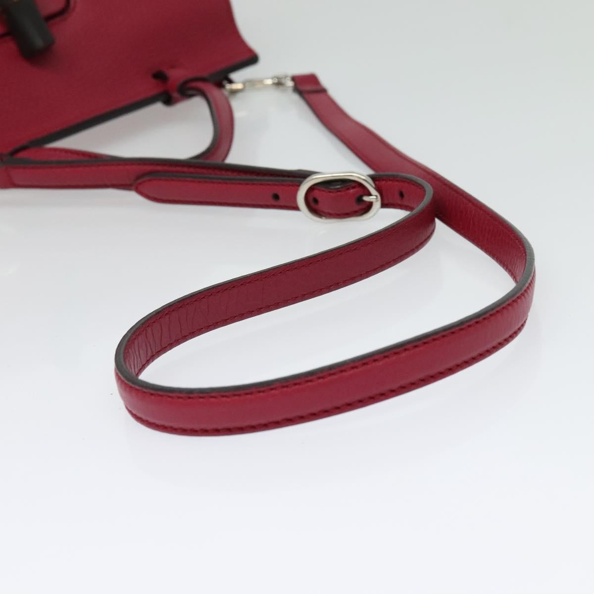 Gucci Bamboo Daily Top Handle Leather, Pink, Leather, Handbag