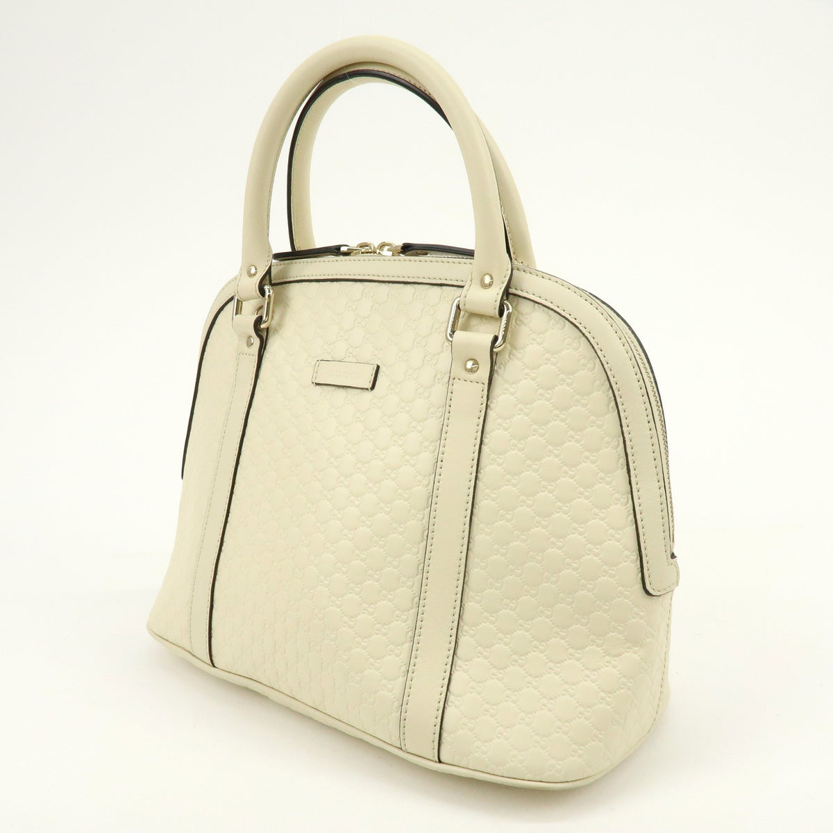 Gucci Convertible Dome Satchel Microguccissima Leather, Beige, Leather, Handbag