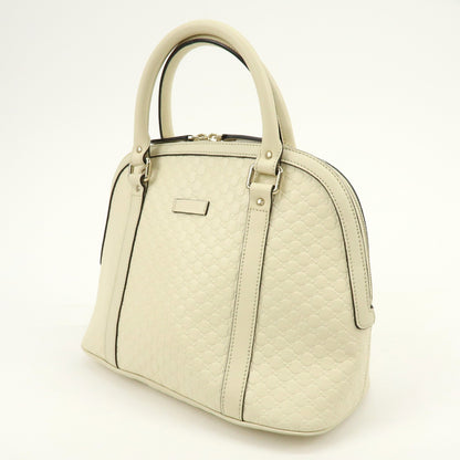 Gucci Convertible Dome Satchel Microguccissima Leather, Beige, Leather, Handbag