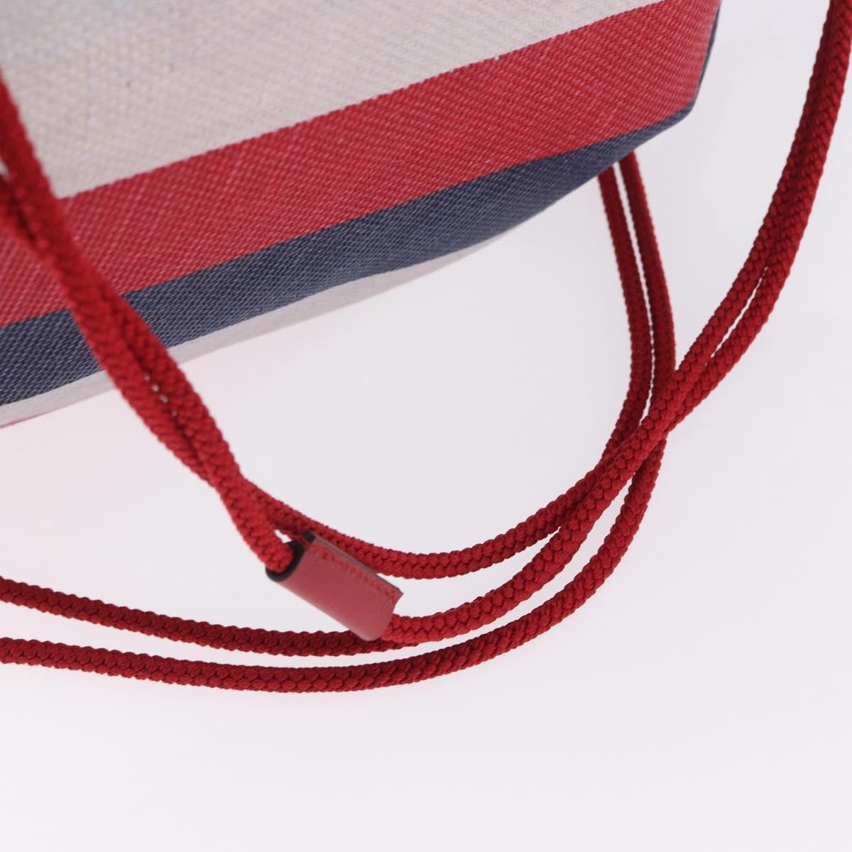 Gucci Logo Drawstring Striped Canvas, Multicolour, Canvas, Backpack