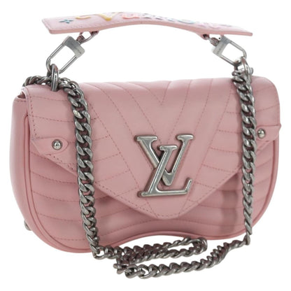 Louis Vuitton New Wave Chain Quilted Leather, Pink, Leather, Handbag