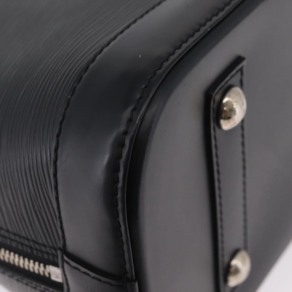 Louis Vuitton Alma Epi Leather, Black, Leather, Handbag