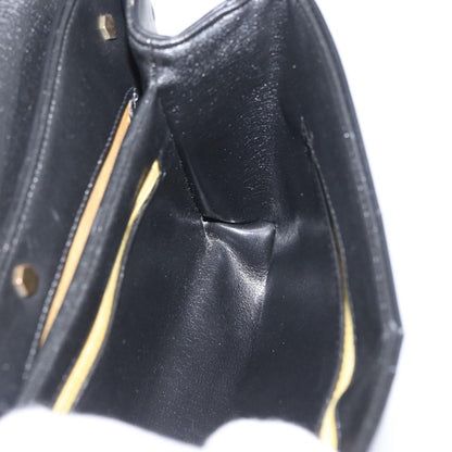 Christian Dior Vintage CD Logo Leather, Black, Leather, Shoulder Bag