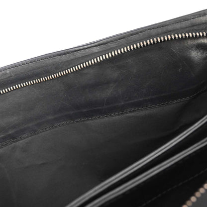Bottega Veneta Top Zip Intrecciato Nappa, Black, Leather, Briefcase