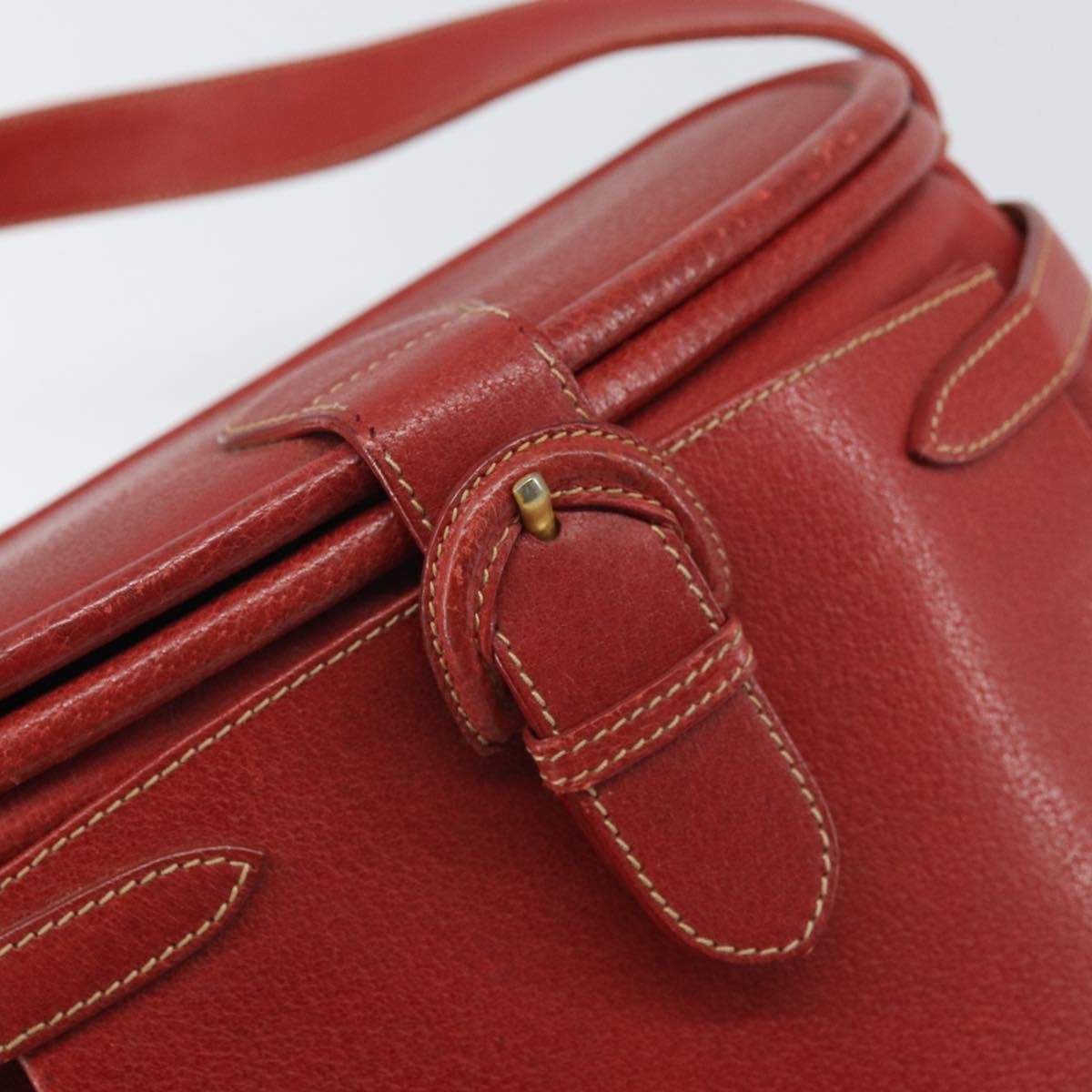 Gucci Vintage Leather, Red, Leather, Shoulder Bag