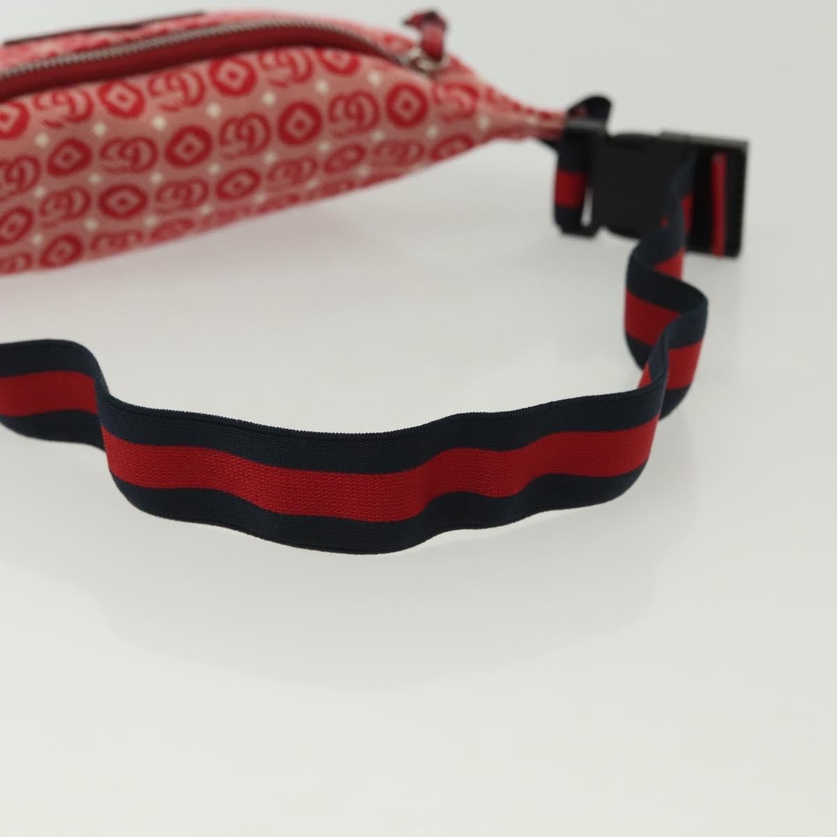 Gucci Children's Belt Printed GG Coated Canvas, Red, Canvas, Handbag