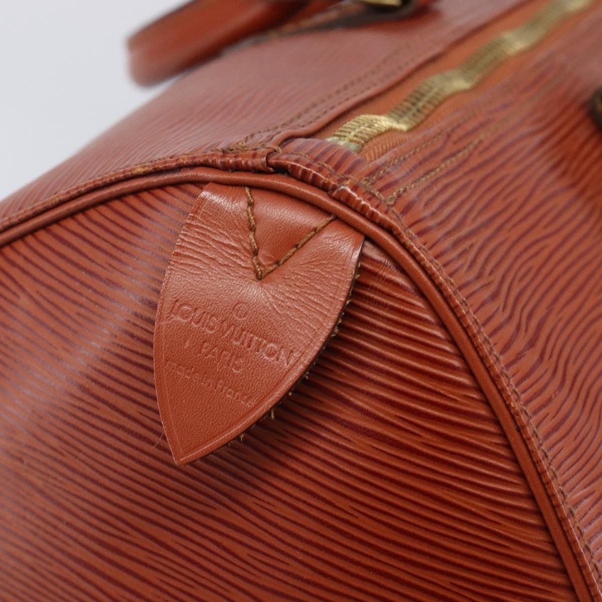 Louis Vuitton Speedy Epi Leather, Brown, Leather, Handbag