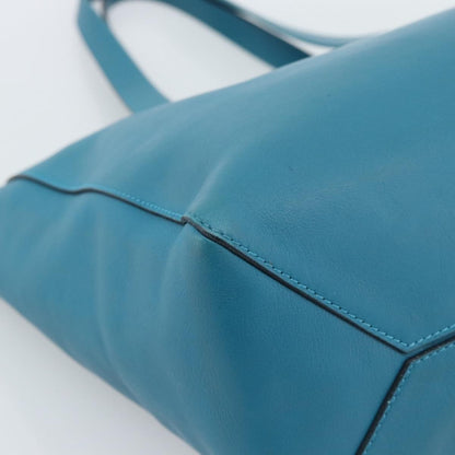 Loewe Anagram Leather, Blue, Leather, Tote Bag