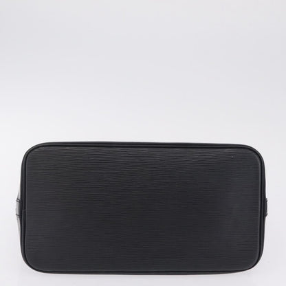 Louis Vuitton Alma Epi Leather, Black, Leather, Handbag
