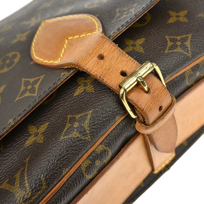 Louis Vuitton Cartouchiere Monogram, Brown, Canvas, Shoulder Bag