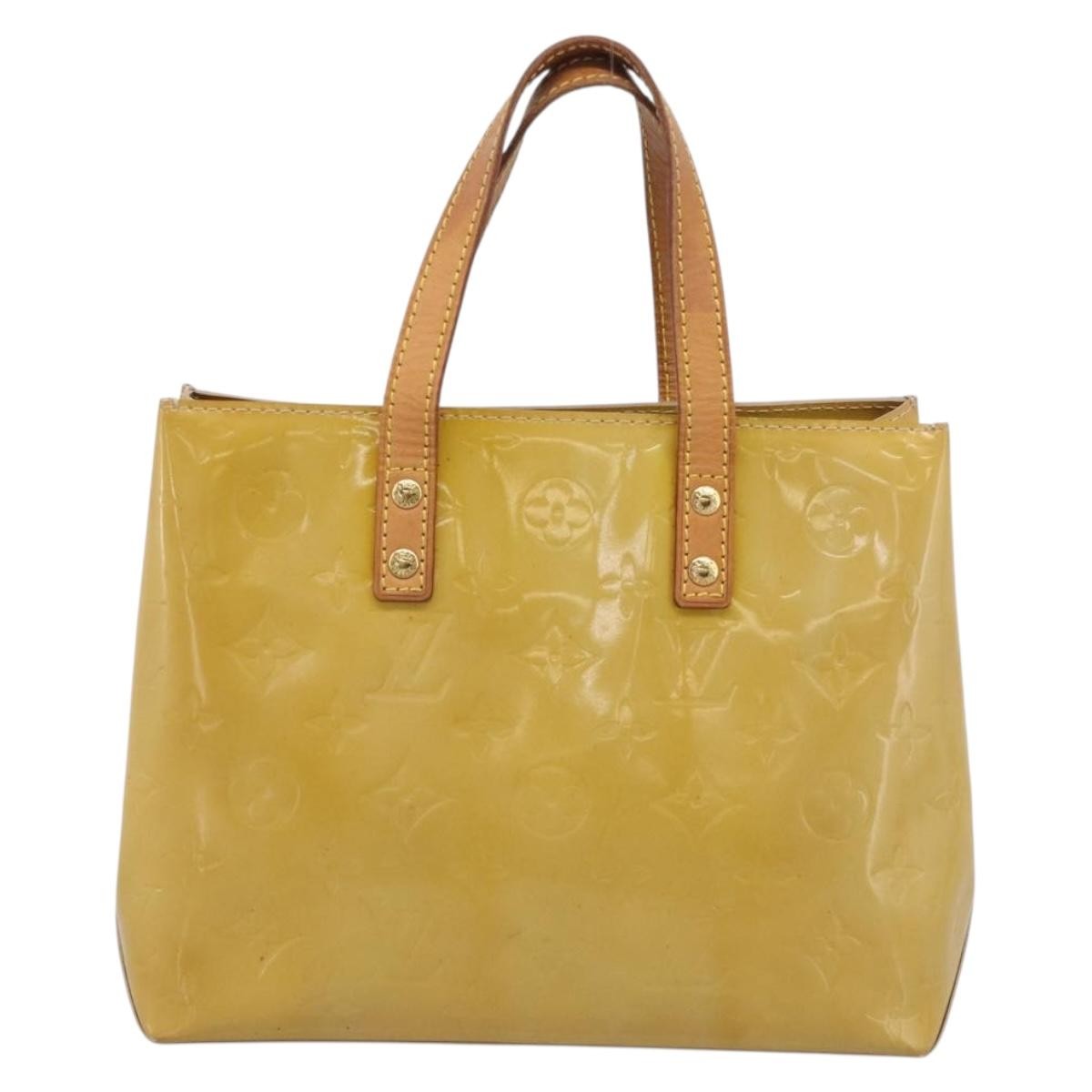 Louis Vuitton Reade Monogram Vernis, Beige, Patent Leather, Handbag