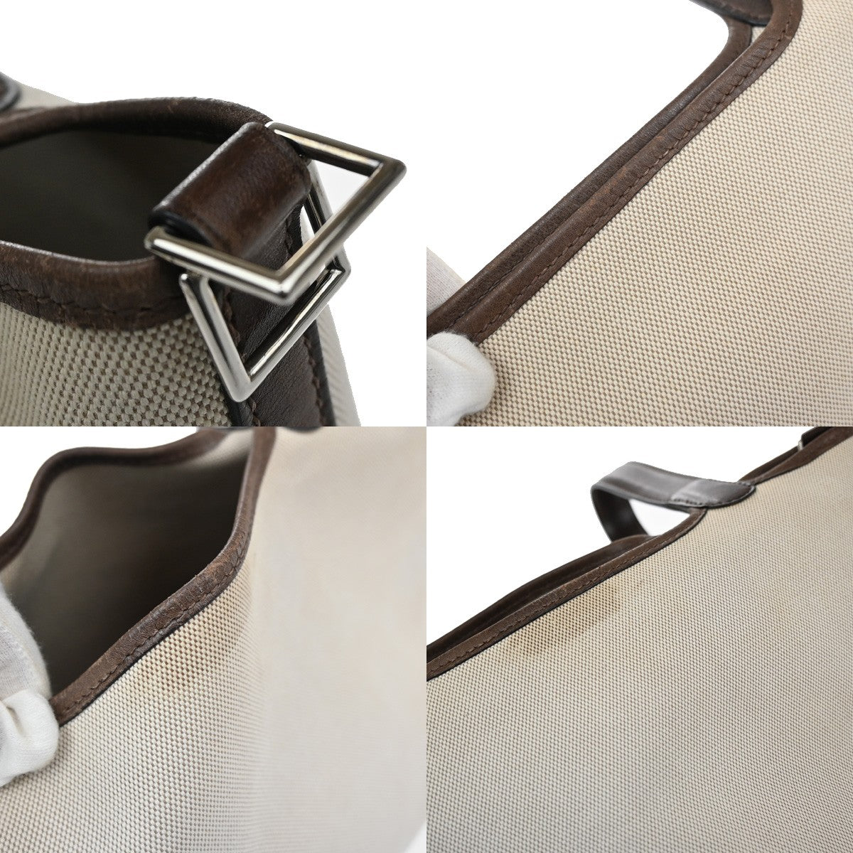 Hermes Picotin Toile and Leather, Beige, Canvas, Toiletry Case