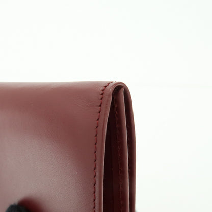 Cartier Coin Purse Must de Cartier Leather, Burgundy, Leather, Wallet